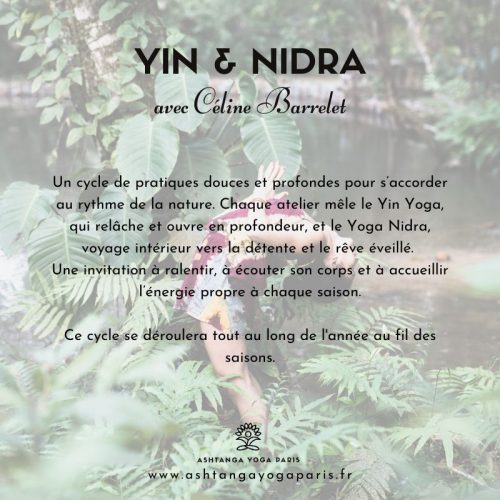 Cours spécial Yin & Nidra Celine B